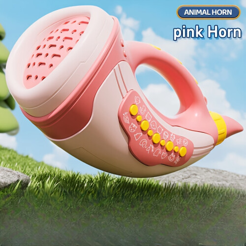 (pink, 1pc) Interactive Animal Sound Whistle Toy - Large Lung Capacity Training