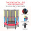 Living And Home Outdoor Trampoline with High Enclosure Net 5