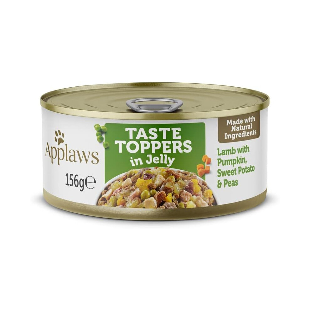 Applaws Natural Wet Dog Food Tins, Grain Free Lamb With Vegetables In Jelly, 156g (Pack Of 12)