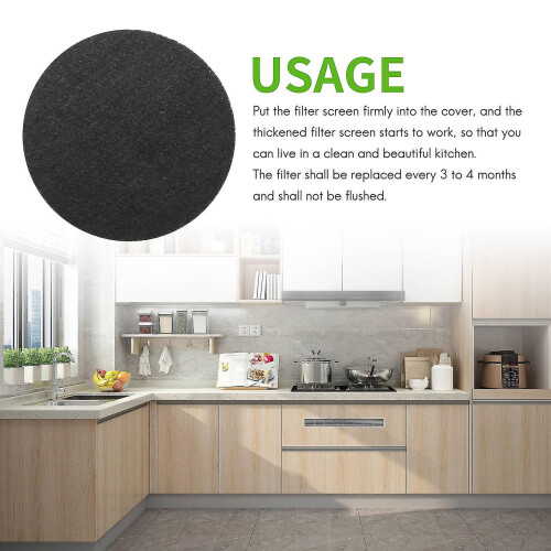 Venalisa 6 Pack Thickened Compost Bin Filters Activated Carbon Filters For Kitchen Compost Bin Filters Repla 1