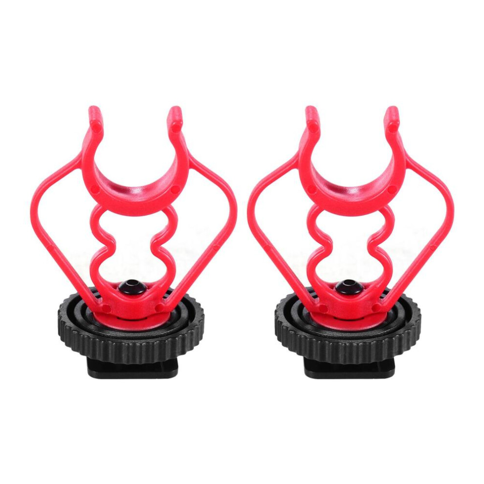 Universal Micshock Mount Cold Shoe Mount Adapter Abs Plastic Microphone Bracket Mount Replacement