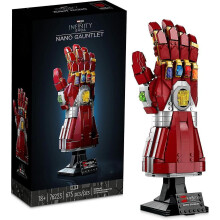 (No lights Model, Iron Man) Infinity Gauntlet Set Collectible Thanos Glove With Infinity Stones, Building Set, Avengers Gift Idea For Adults And Teens, Model Kits For Decor