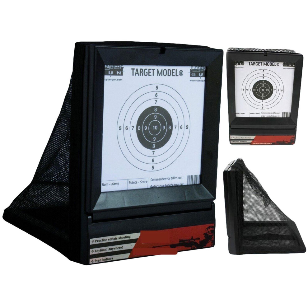 Portable BB Gun Shooting Target with Net Catcher Airsoft Pellet Holder