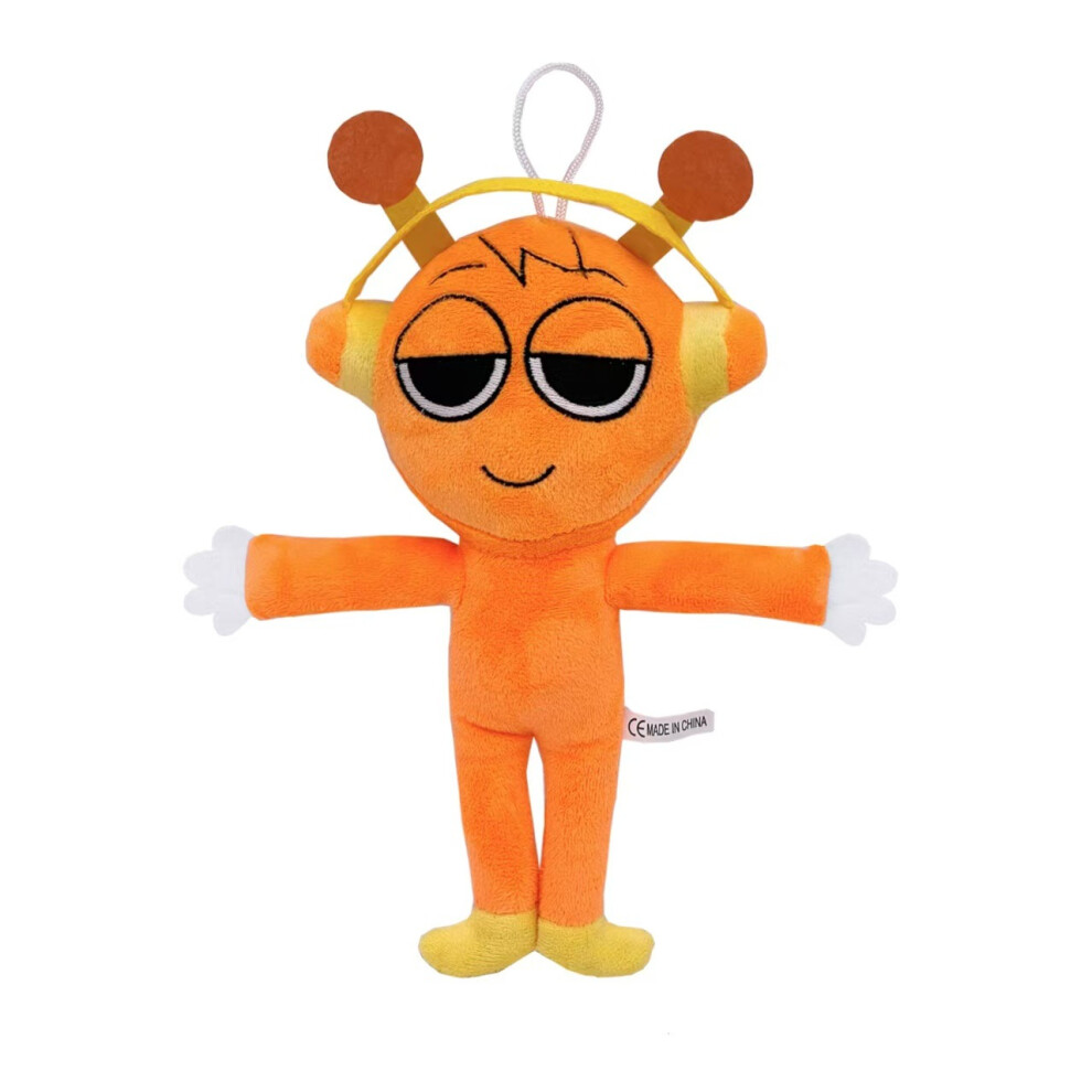 (Orange) Sprunki Plush Toy Sprunki Game Plushies Stuffed Doll Kids Gifts 23Cm Orange