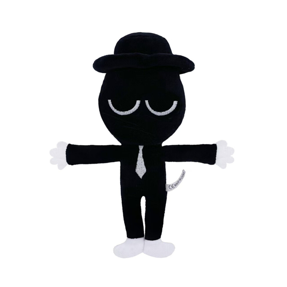 (Black) Sprunki Plush Toy Sprunki Game Plushies Stuffed Doll Kids Gifts 23Cm Black