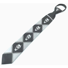 (Gray-Zipper Tie) Anime Jojo's Bizarre Adventure Kira Yoshikage Cosplay Ties Pendant Kujo Jotaro Neck Tie Props Fashion Necktie