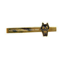 (JOJO Tie Clip) Anime Jojo's Bizarre Adventure Kira Yoshikage Cosplay Ties Pendant Kujo Jotaro Neck Tie Props Fashion Necktie