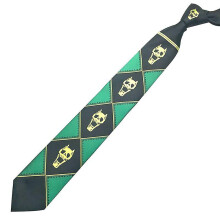 (Green-Zipper Tie) Anime Jojo's Bizarre Adventure Kira Yoshikage Cosplay Ties Pendant Kujo Jotaro Neck Tie Props Fashion Necktie