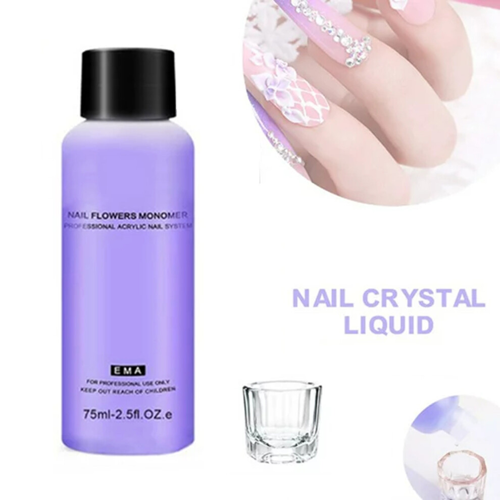 Extended Crystal Carving Solution Nail Polish Acrylic Nail Liquid 75ML