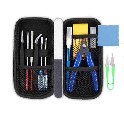 15 PCS Model Tools Kit Modeler Basic Tools Hobby Building Tools Kit suitable for Buildings Cars Airplanes Model Assemble