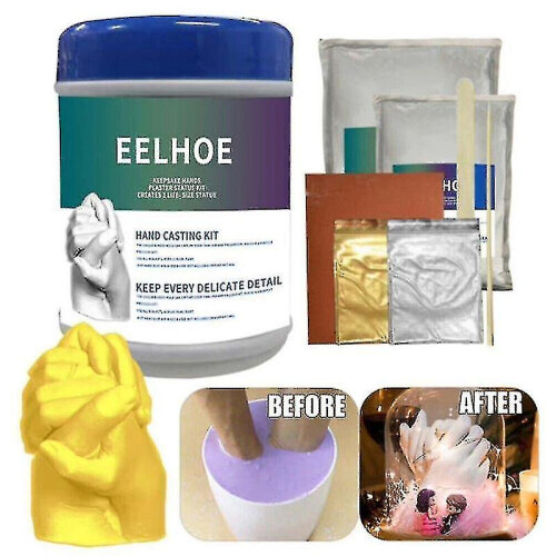 Hand Casting Kit for Couples Adults Keepsake Plaster Statue Cast Kit Diy 1