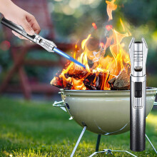 (GY) Jet Flame Lighter Small Portable Handheld Spray Lighter Transparent Visible Window Mini Welding Outdoor Light And Portable