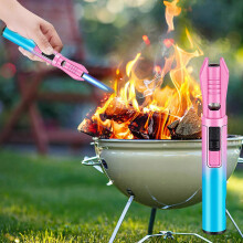 (GN) Jet Flame Lighter Small Portable Handheld Spray Lighter Transparent Visible Window Mini Welding Outdoor Light And Portable