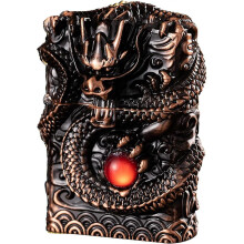 (Bronze) Cool Lighter, Windproof Carving Dragon Retro Lighter, Reusable Kerosene Grinding Wheel Lighter For Collection, Decoration, Gifts, Gifts (Excluding Fue