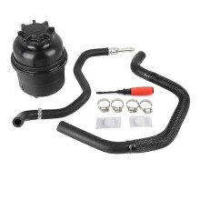 (Style E) Power Steering Fluid Reservoir Tank and Power Steering Hose Compatible for BMW E30 E46 E36 323i 325i 328i 330i