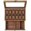 DWD® Watch Box Organiser with 12 Slots, 2-Tier Rustic Walnut Case 4