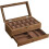 DWD® Watch Box Organiser with 12 Slots, 2-Tier Rustic Walnut Case 5