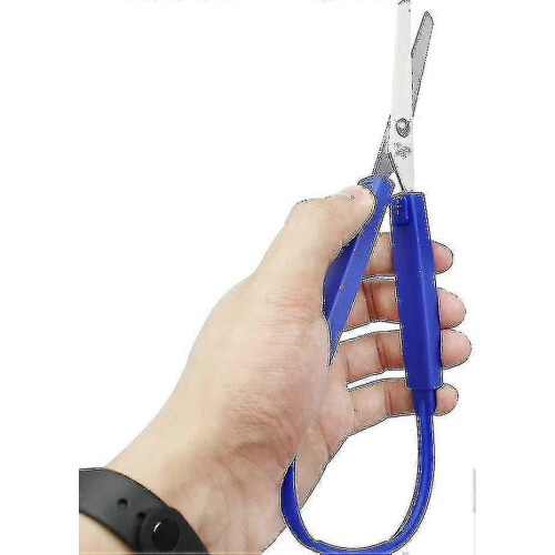 3 Pieces Colored Loop Scissors, Safety Self-opening Scissors, Easy Grip 1