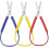 3 Pieces Colored Loop Scissors, Safety Self-opening Scissors, Easy Grip 1