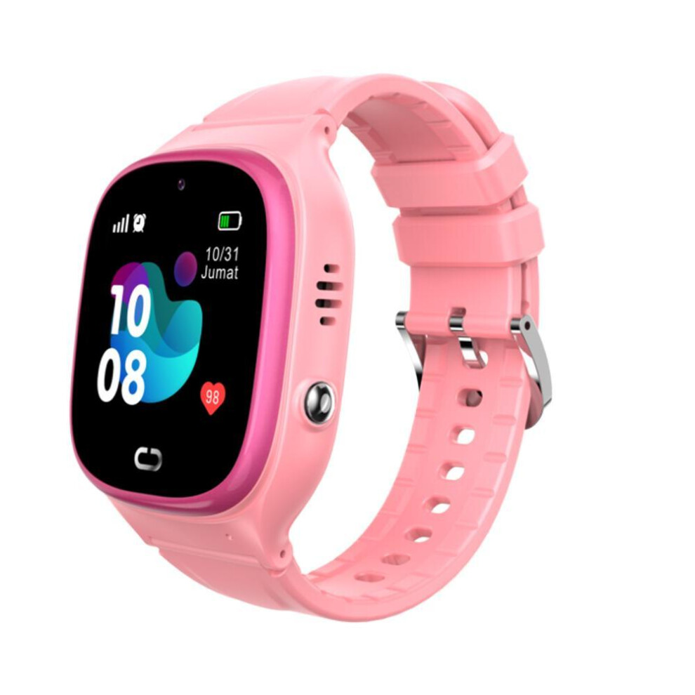 (pink) Children&apos;s Smart Watch With Sos Callback Phone Watch Smartwatch For Kids 2g Sim Card Camera Ip67 Waterproof Kids Smart Watch