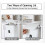 DWD® Under Kitchen Counter Bin - 9.5 Litre White Hanging 9