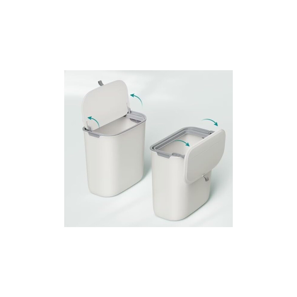 DWD® Under Kitchen Counter Bin - 9.5 Litre White Hanging