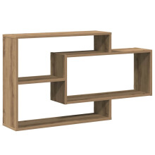 (artisan oak) vidaXL Wall Shelves Floating Rack Display Shelf Bookshelf Engineered Wood