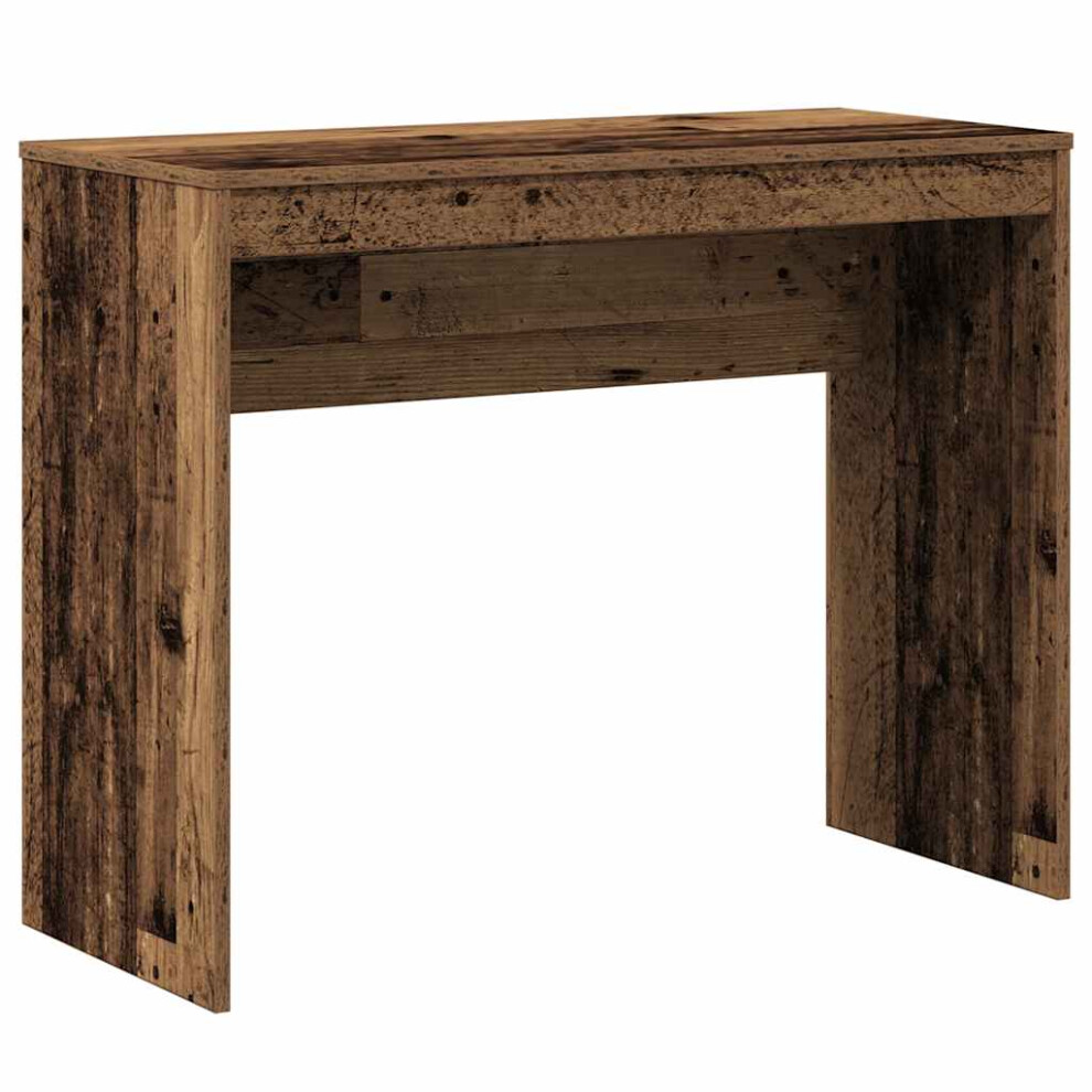 Vidaxl (Old Wood) Desk Computer Table Workstation Writing Working Desk Engineered Wood