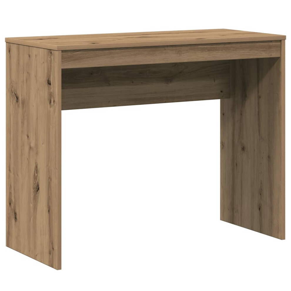 (artisan oak) vidaXL Desk Computer Table Workstation Writing Working Desk Engineered Wood