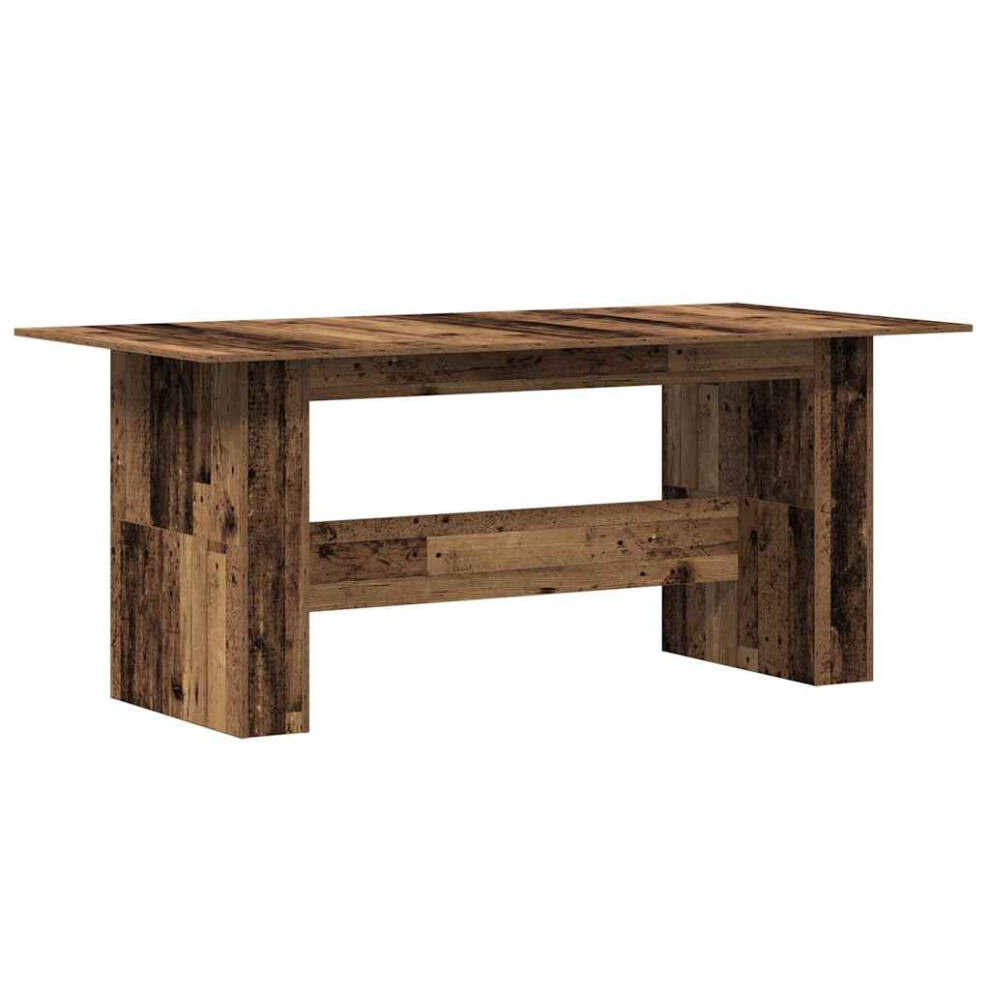 (old wood) vidaXL Dining Table Kitchen Dinner Table Dining Room Table Engineered Wood