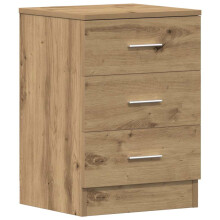 (artisan oak, 1 pcs) vidaXL 1/2x Bedside Cabinet Chipboard Bedroom Nightstand Stand Multi Colours