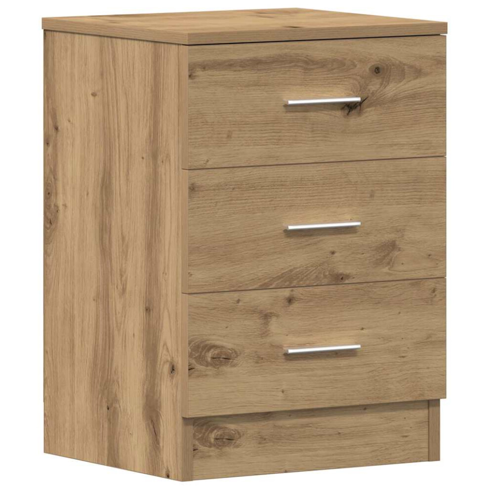 Vidaxl (Artisan Oak, 1 Pcs) 1/2X Bedside Cabinet Chipboard Bedroom Nightstand Stand Multi Colours
