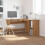 VidaXL (artisan oak) vidaXL Corner Desk Computer Desk Study L-shaped Desk Table Engineered Wood 3