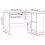 VidaXL (old wood) vidaXL Corner Desk Computer Desk Study L-shaped Desk Table Engineered Wood 4