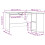 VidaXL (artisan oak) vidaXL Corner Desk Computer Desk Study L-shaped Desk Table Engineered Wood 4