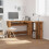 VidaXL (old wood) vidaXL Corner Desk Computer Desk Study L-shaped Desk Table Engineered Wood 3