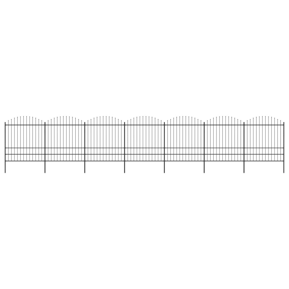 (11.9 m/ 175-200 cm) vidaXL Garden Fence Spear Outdoor Panel Barrier Border Privacy Multi Sizes