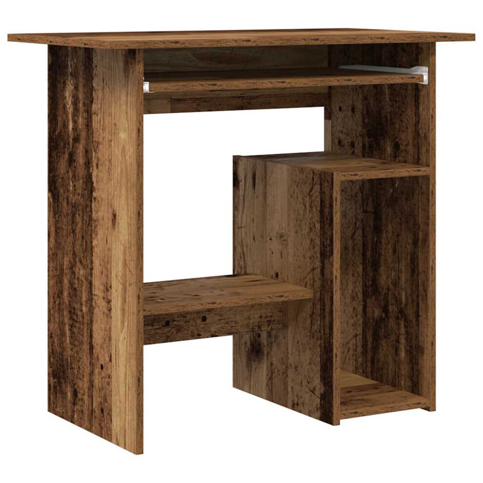 Vidaxl (Old Wood) Desk Bedroom Office Desk Work Corner Table Study Desk Engineered Wood