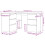 VidaXL (old wood) vidaXL Corner Desk Chipboard Home Office Computer Study Table Multi Colours 10