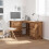 VidaXL (old wood) vidaXL Corner Desk Chipboard Home Office Computer Study Table Multi Colours 3