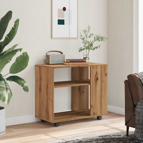VidaXL (artisan oak) vidaXL Side Table Hallway End Sofa Table Coffee Couch Table Engineered Wood 2