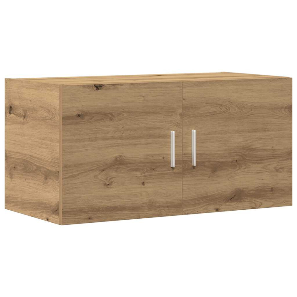Vidaxl (Artisan Oak) Wall Mounted Cabinet Floating Wall Storage Cabinet Engineered Wood