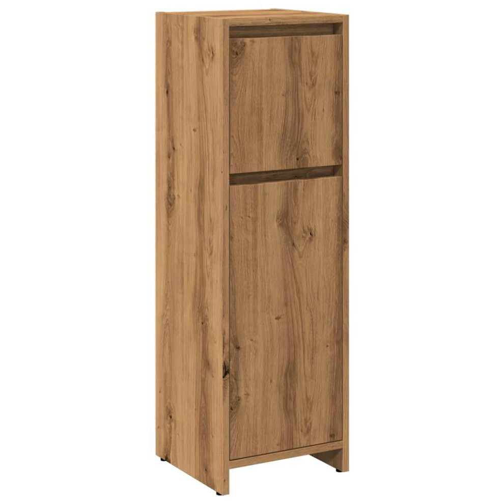 Vidaxl (Artisan Oak) Bathroom Cabinet Washroom Storage Cabinet Cupboard Engineered Wood
