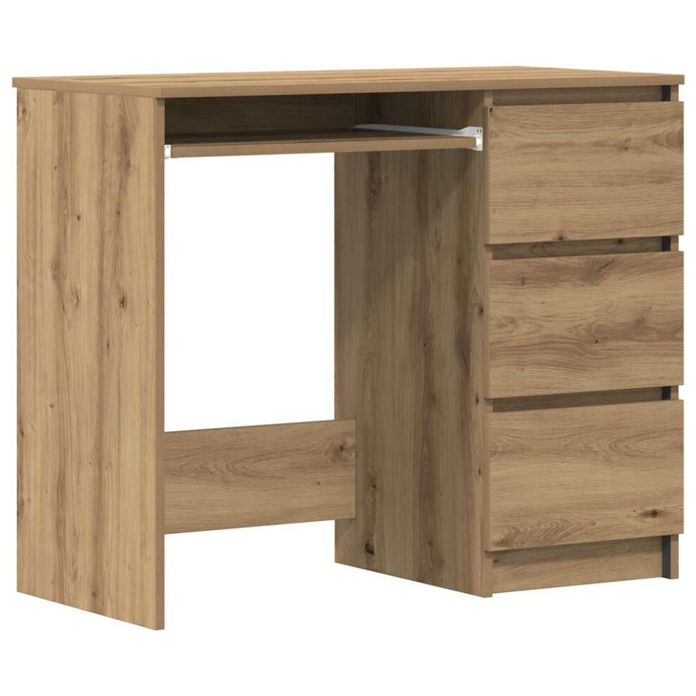 Vidaxl (Artisan Oak) Desk Engineered Wood Computer Study Table Workstation Multi Colours