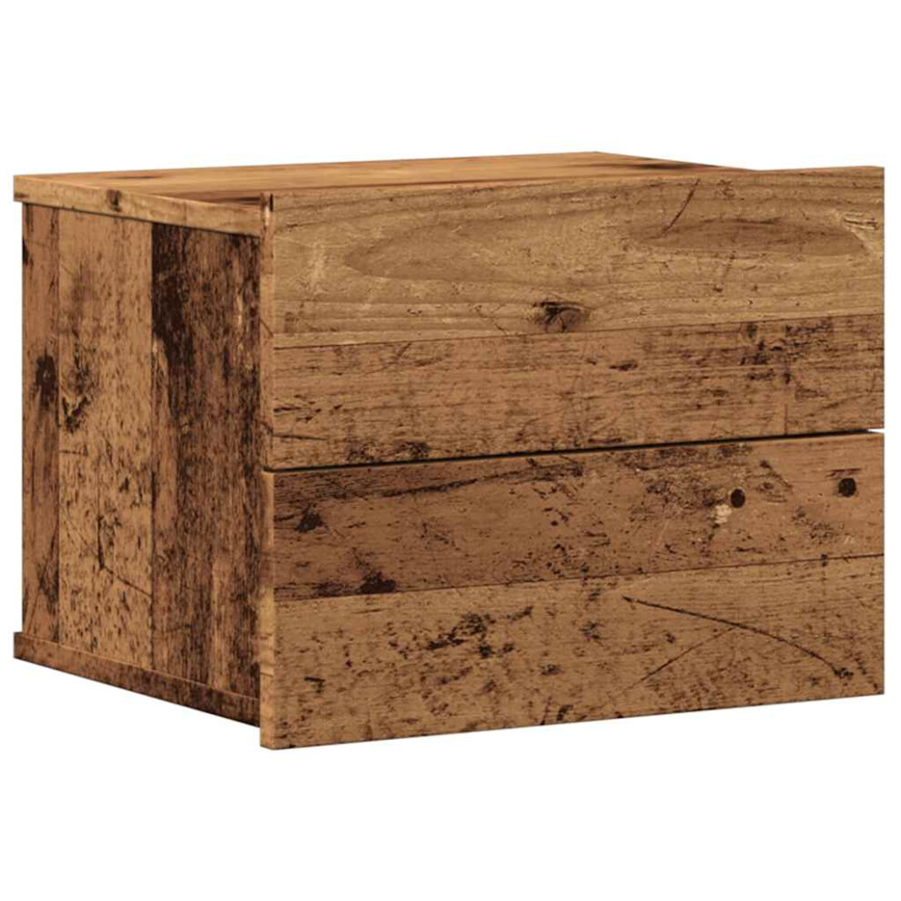 Vidaxl (Old Wood, 1 Pcs) Bedside Cabinet Nightstand Bed Side Table Bed Cabinet Engineered Wood