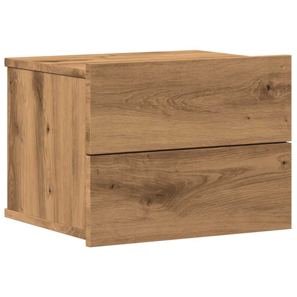 Vidaxl (Artisan Oak, 1 Pcs) Bedside Cabinet Nightstand Bed Side Table Bed Cabinet Engineered Wood