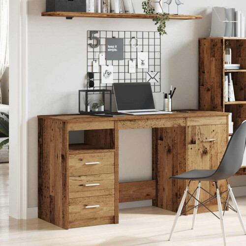 VidaXL (old wood) vidaXL Desk Computer Table Workstation Writing Working Desk Engineered Wood 2