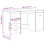 VidaXL (artisan oak) vidaXL Desk Computer Table Workstation Writing Working Desk Engineered Wood 9