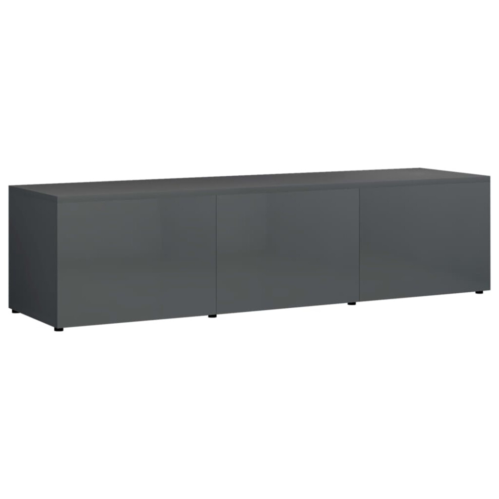 (high Gloss grey) vidaXL TV Cabinet Chipboard Living Room Media Stand Lowboard Multi Colours