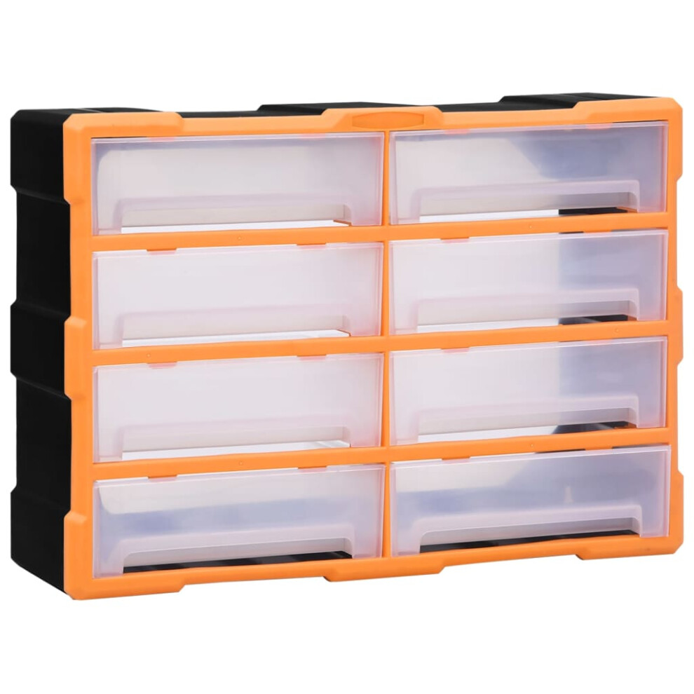 (orange and black) vidaXL Multi-drawer Organiser with Drawers Tool Organiser Unit Storage Cabinet